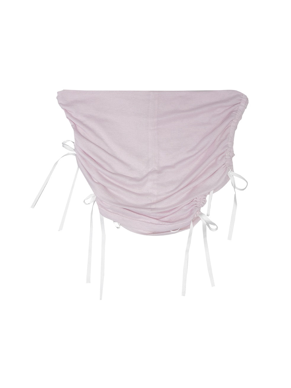 Off-Shoulder Shirring Ribbon Short Top