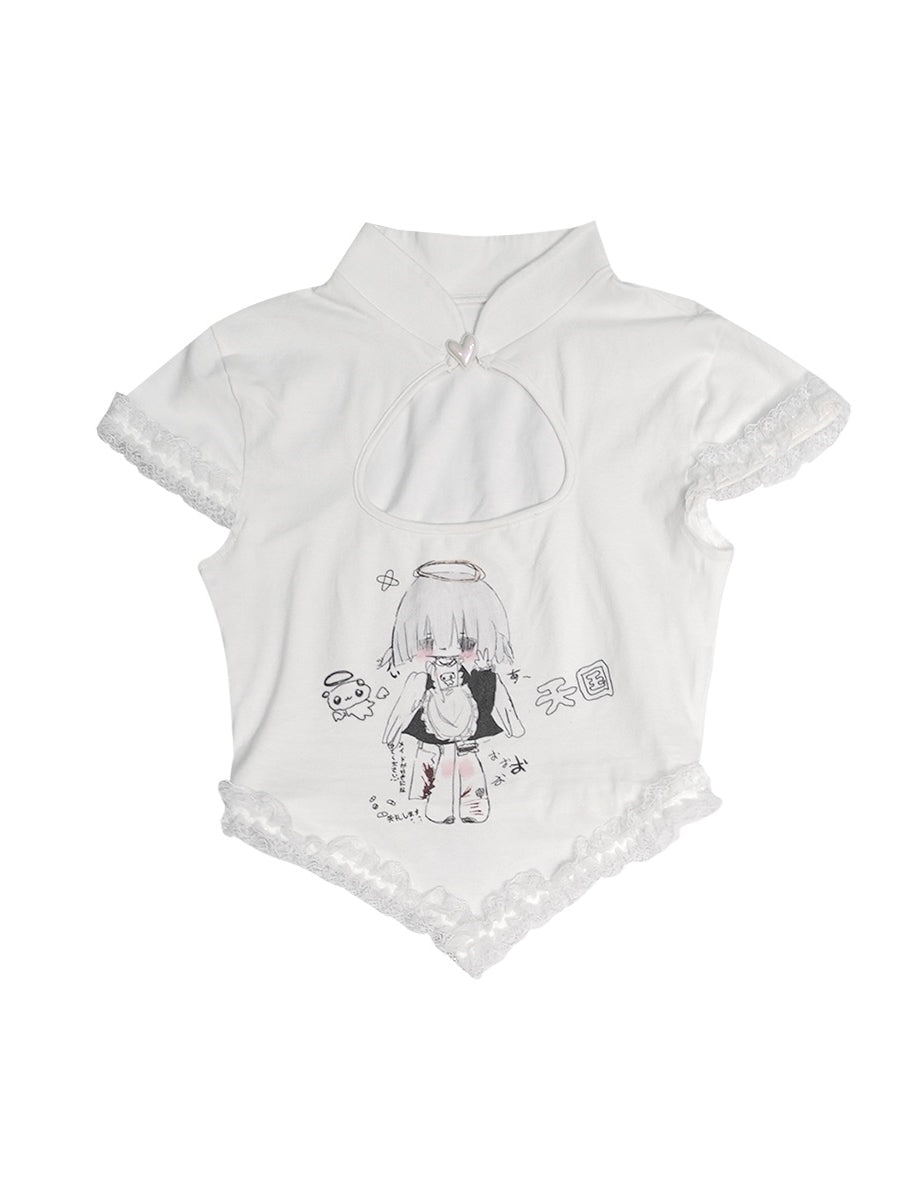 Lolita Lace Cut Nichi T-shirt