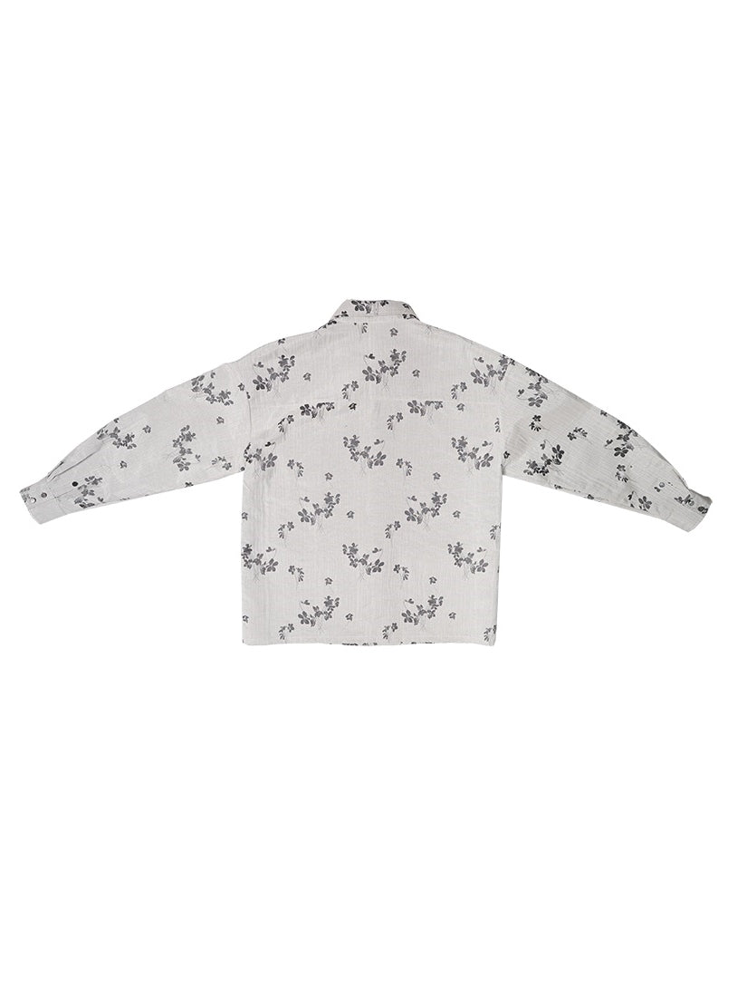 Retro Flower Docking Blouse