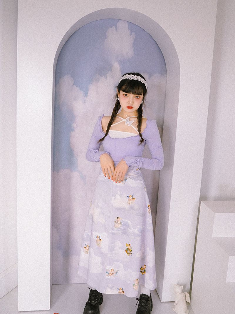 Thin Wave Simple Cutsew