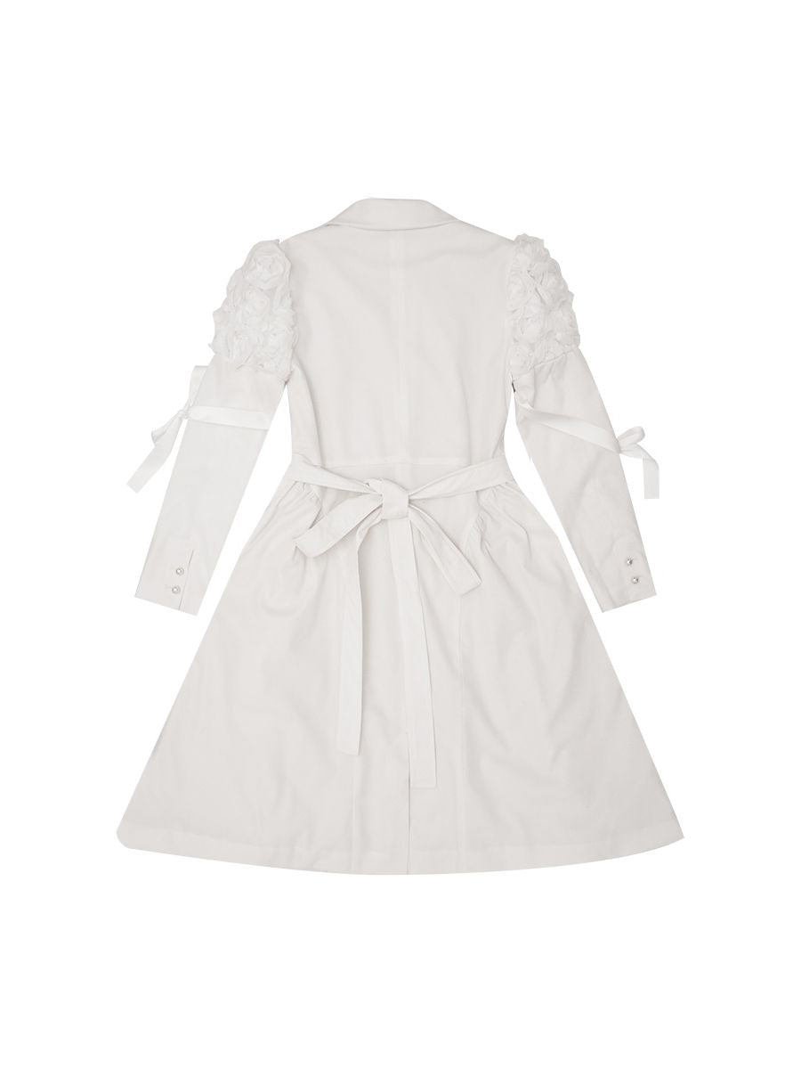 Lace Long Gothic Ribbon Velvet One-piece