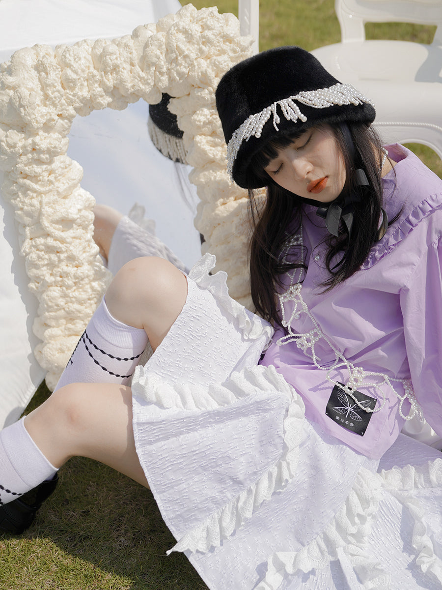 Pearl Beads Butterfly Chain Strap