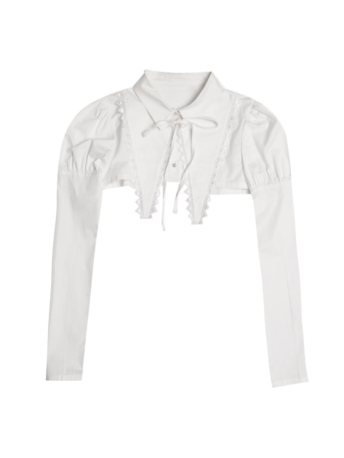 Cropped Lace Gothic Lolita Bolero Blouse