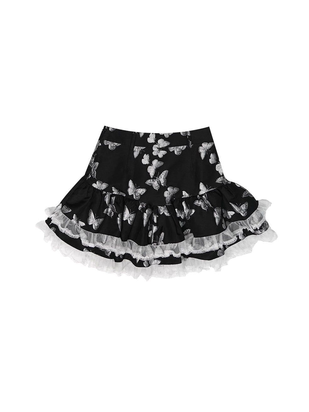 Jacquard Lace Puff Skirt