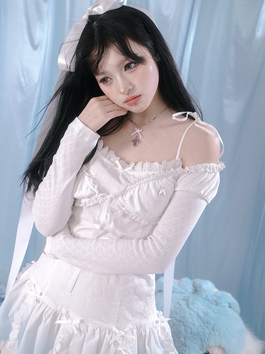 Hollow Lace Sunscreen Long-sleeved Bolero