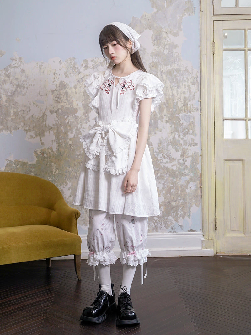 Lamb Embroidered Lace Jacquard Head Scarf