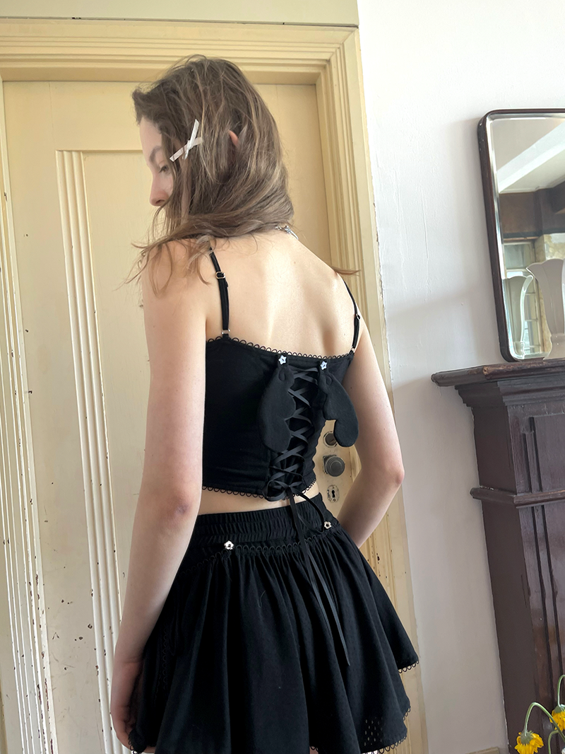 Bear Print Removable Wings Small Camisole