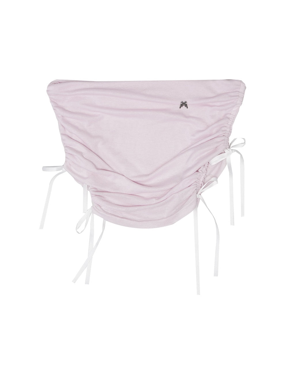 Off-Shoulder Shirring Ribbon Short Top