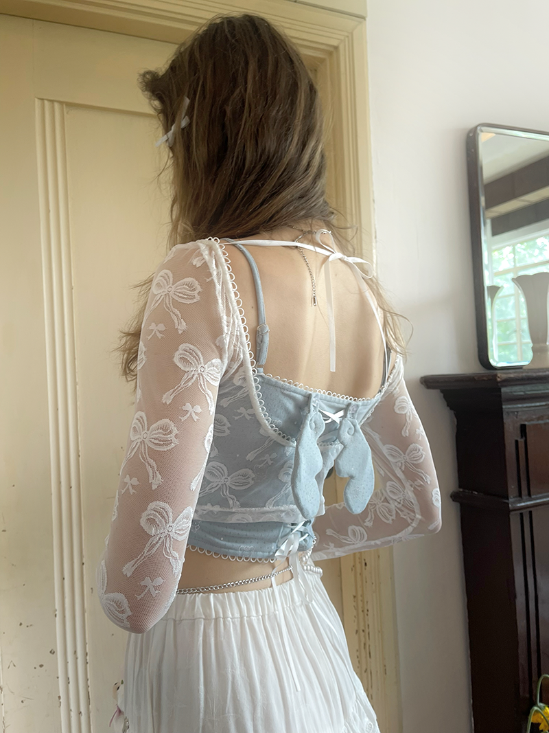 Bear Print Removable Wings Small Camisole