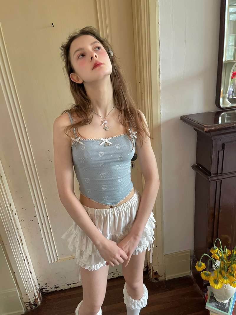 Bear Print Removable Wings Small Camisole