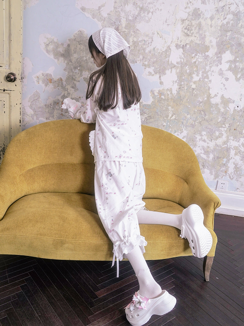 Lamb Embroidered Lace Jacquard Head Scarf