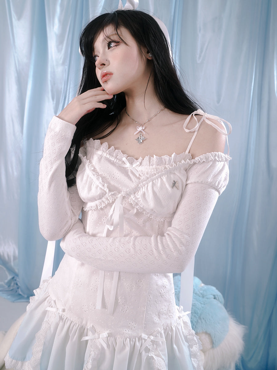 Hollow Lace Sunscreen Long-sleeved Bolero