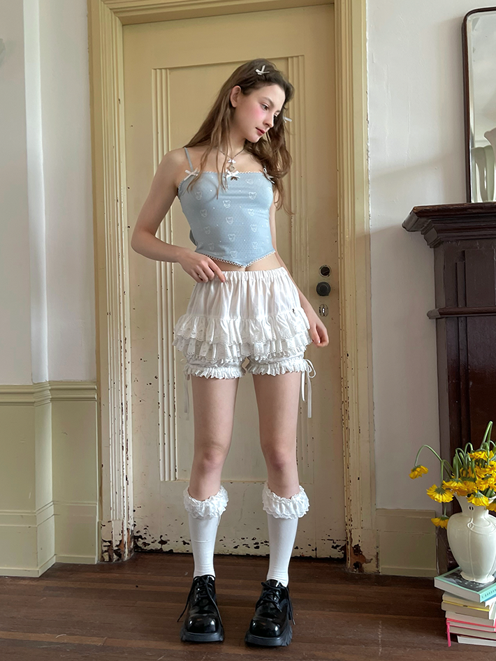 Bear Print Removable Wings Small Camisole