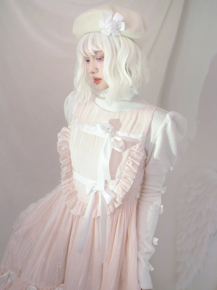 Princess Gothic Ribbon Fish-tail Frill One-piece