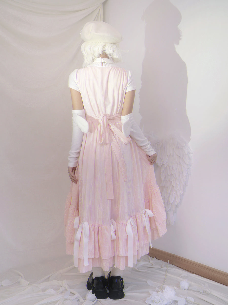 Princess Gothic Ribbon Fish-tail Frill One-piece