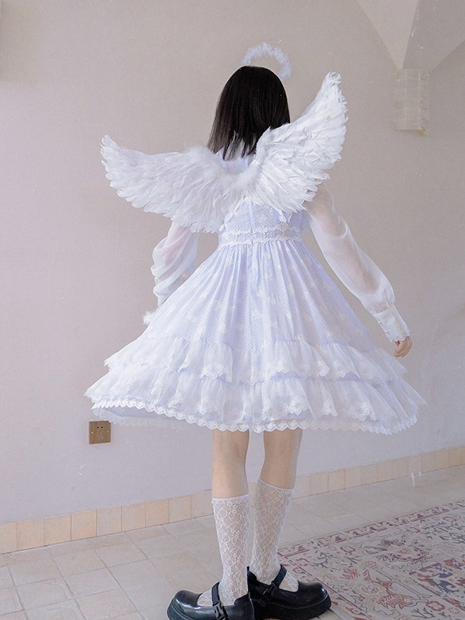 Lace Frill Layered Gothic Lolita One-piece