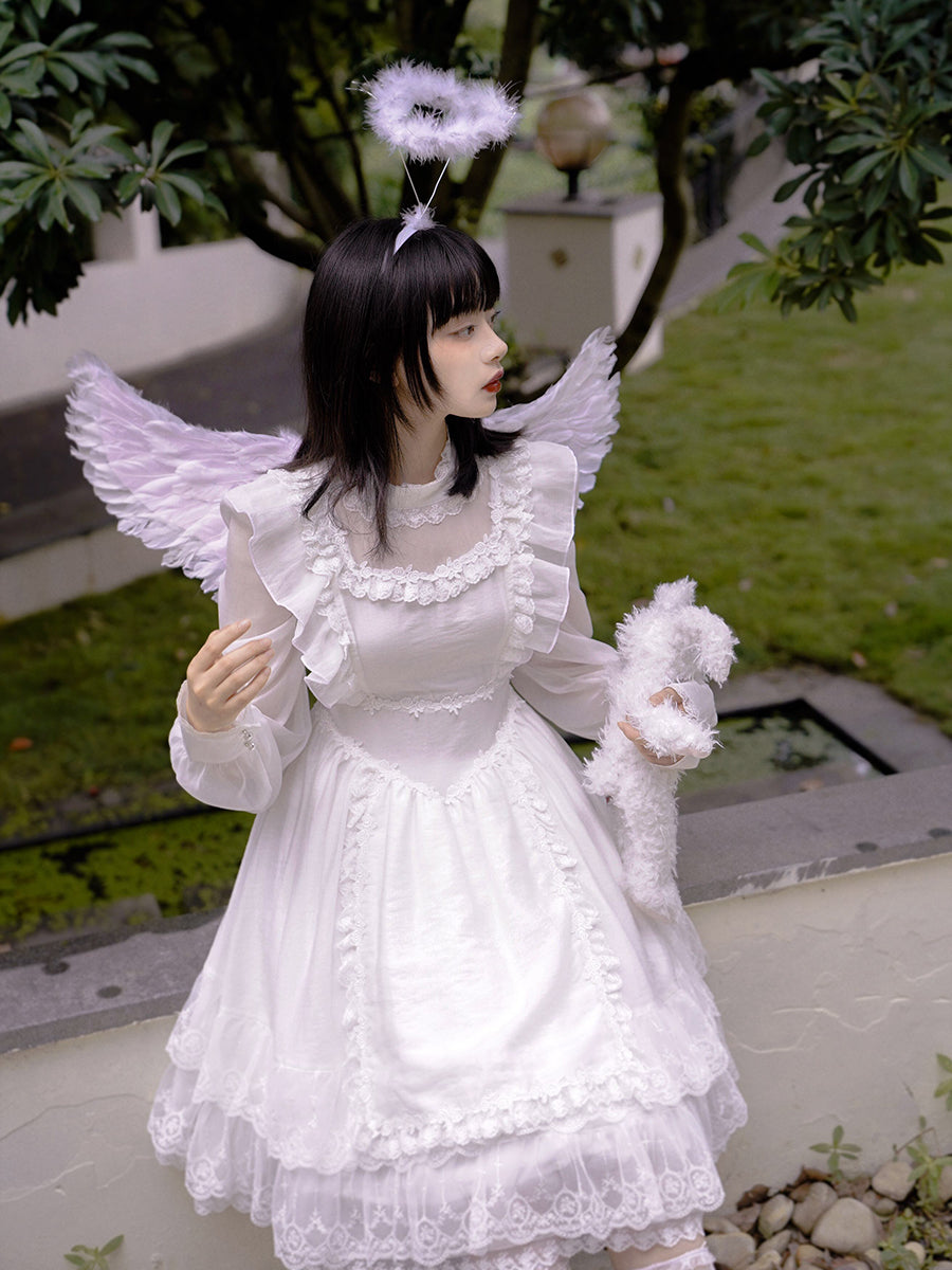 Lace Frill Layered Gothic Lolita One-piece