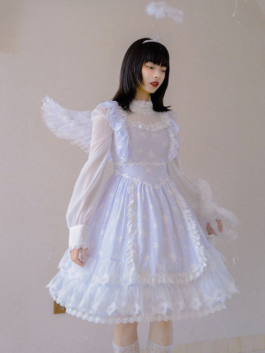 Lace Frill Layered Gothic Lolita One-piece