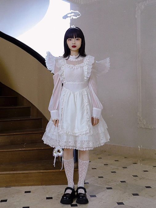 Lace Frill Layered Gothic Lolita One-piece