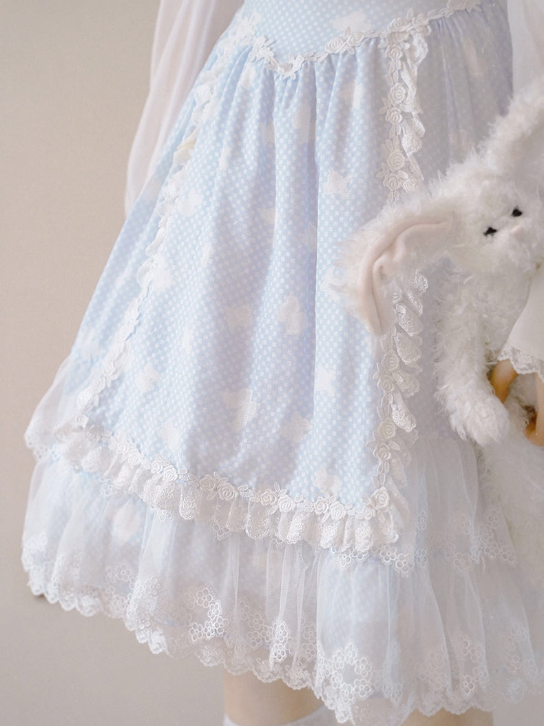 Lace Frill Layered Gothic Lolita One-piece