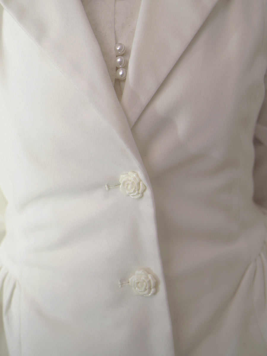 Lace Long Gothic Ribbon Velvet One-piece