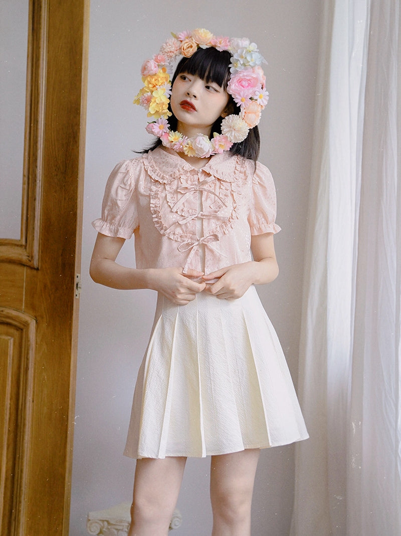 No-sleeves Flare Plain One-piece