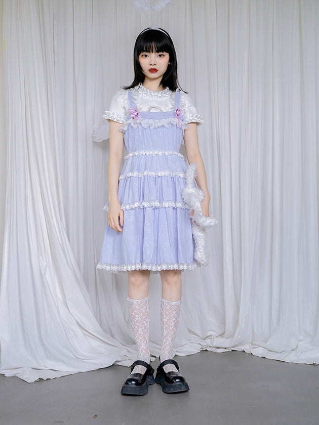 Lace Gothic Tiered Frill One-piece