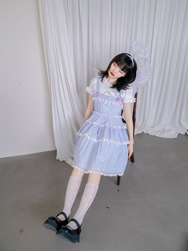 Lace Gothic Tiered Frill One-piece