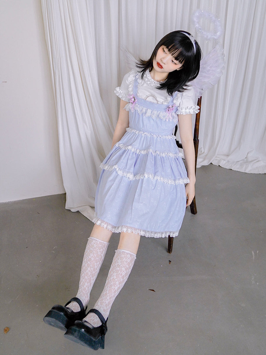 Lace Gothic Tiered Frill One-piece