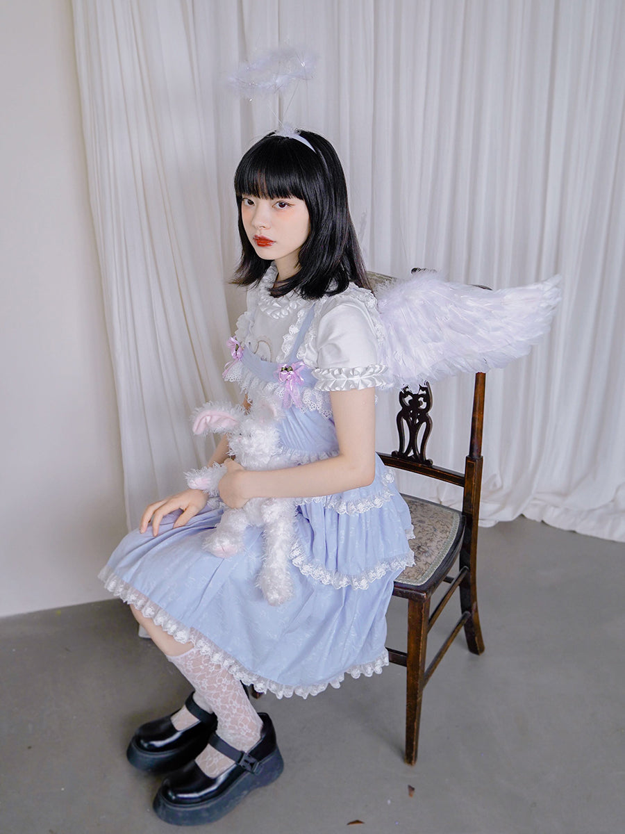 Lace Gothic Tiered Frill One-piece