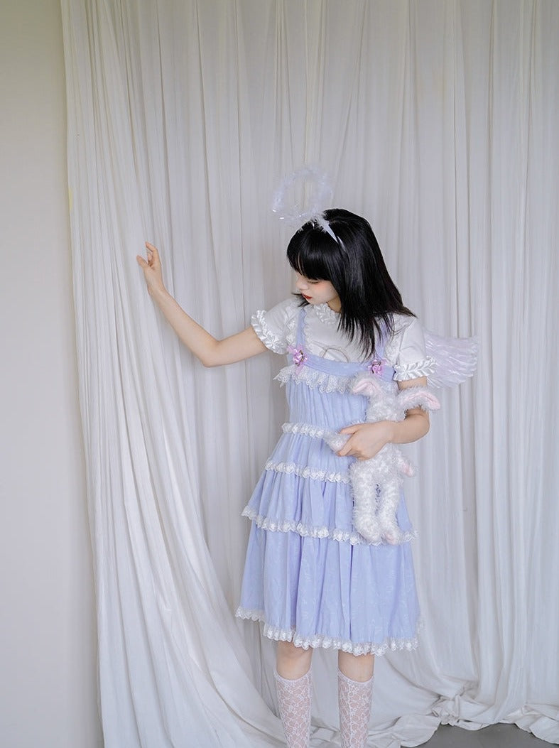 Lace Gothic Tiered Frill One-piece