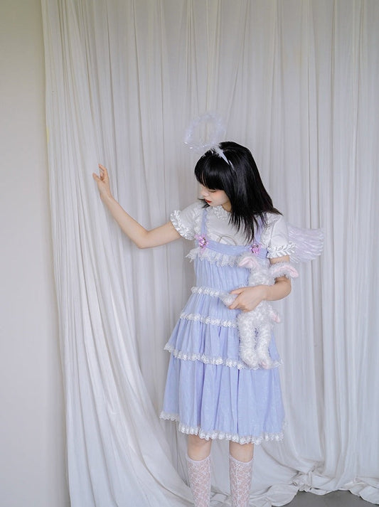 Lace Gothic Tiered Frill One-piece