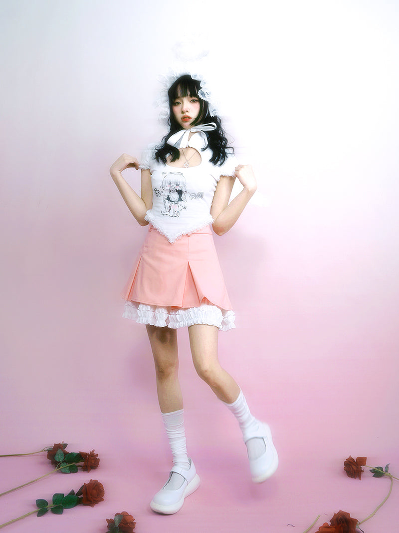 Lolita Lace Cut Nichi T-shirt