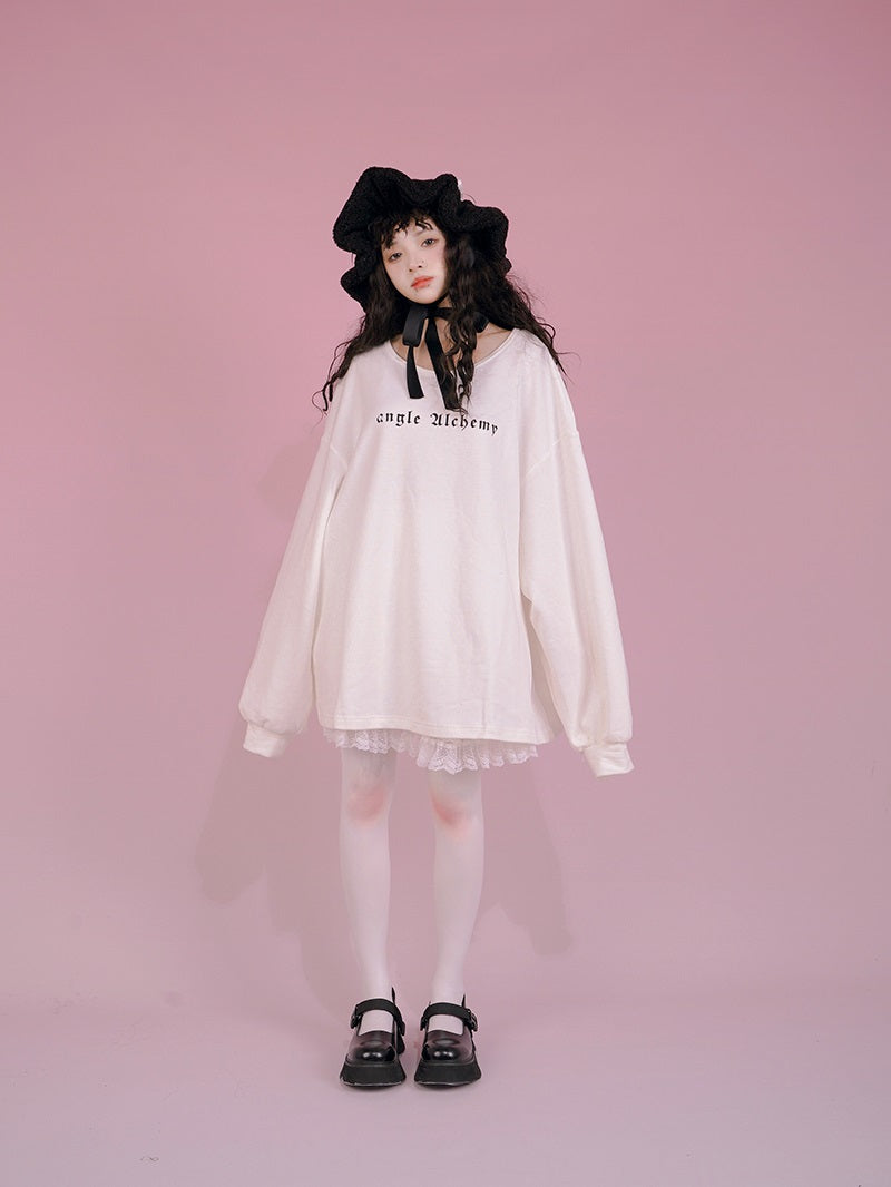 Oversize Loose Print Cutsew