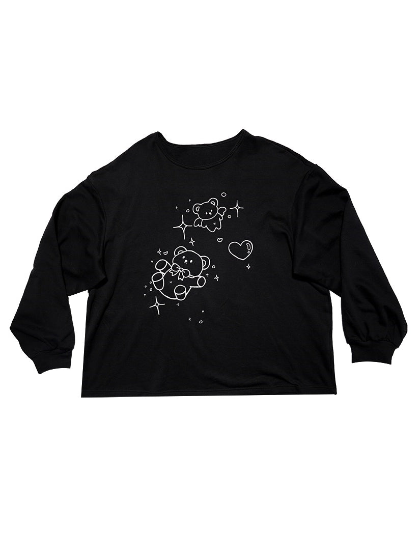 Print Pop Oversize Casual Cutsew