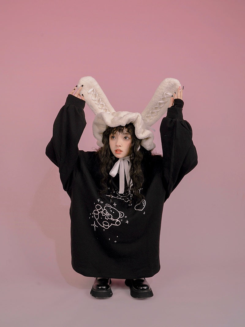 Print Pop Oversize Casual Cutsew