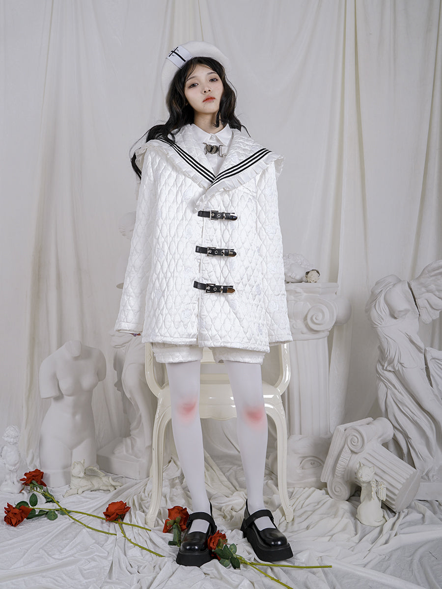Sailor Frill Quilting Girly Jacket