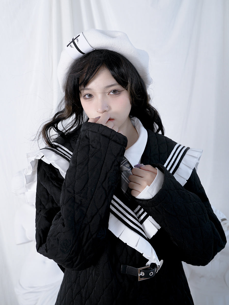 Sailor Frill Quilting Girly Jacket