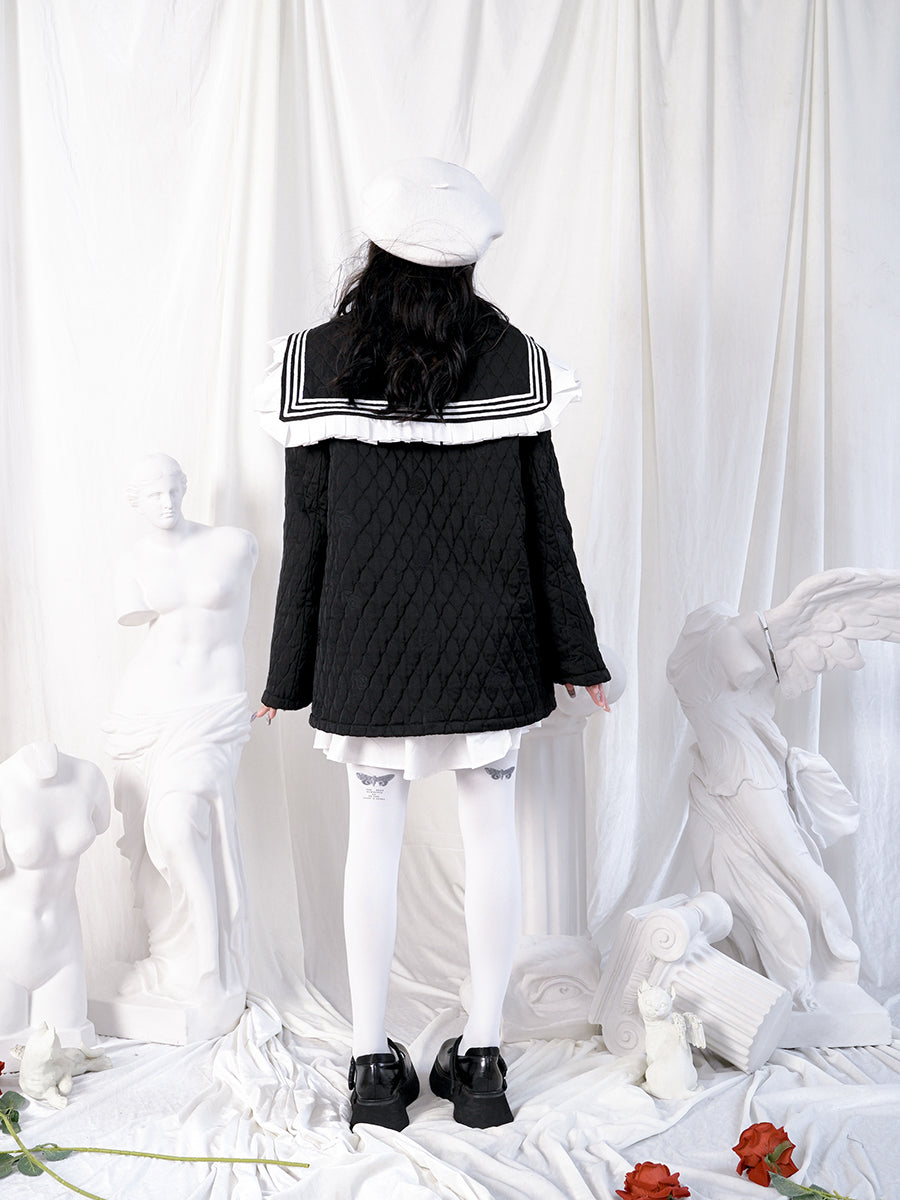 Sailor Frill Quilting Girly Jacket