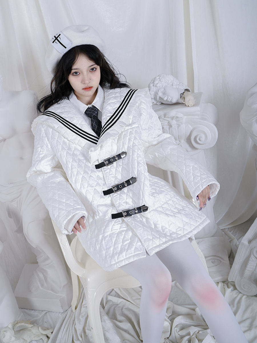 Sailor Frill Quilting Girly Jacket