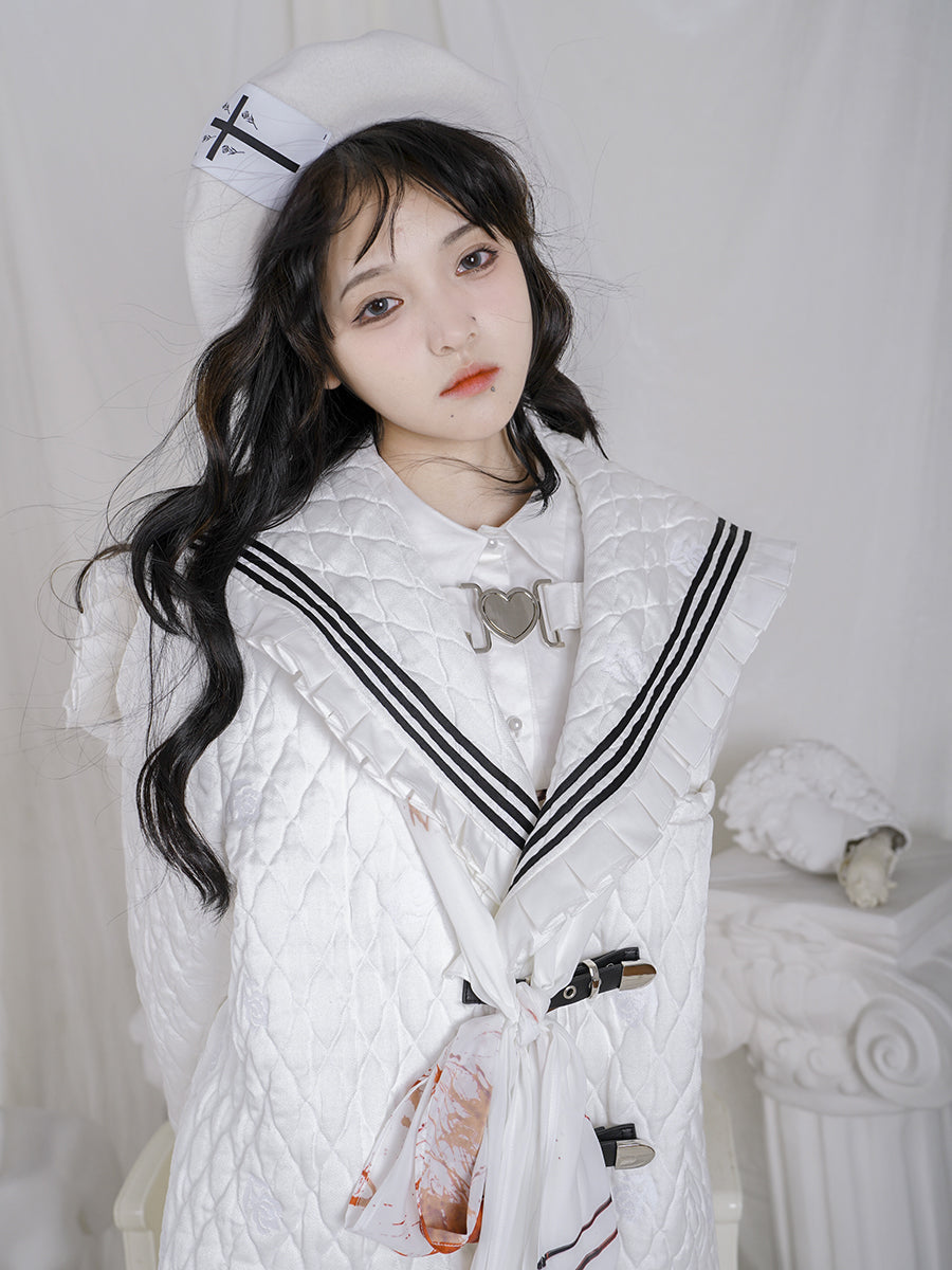Sailor Frill Quilting Girly Jacket