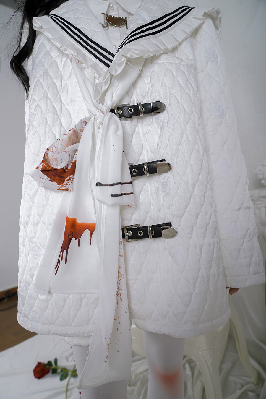 Sailor Frill Quilting Girly Jacket