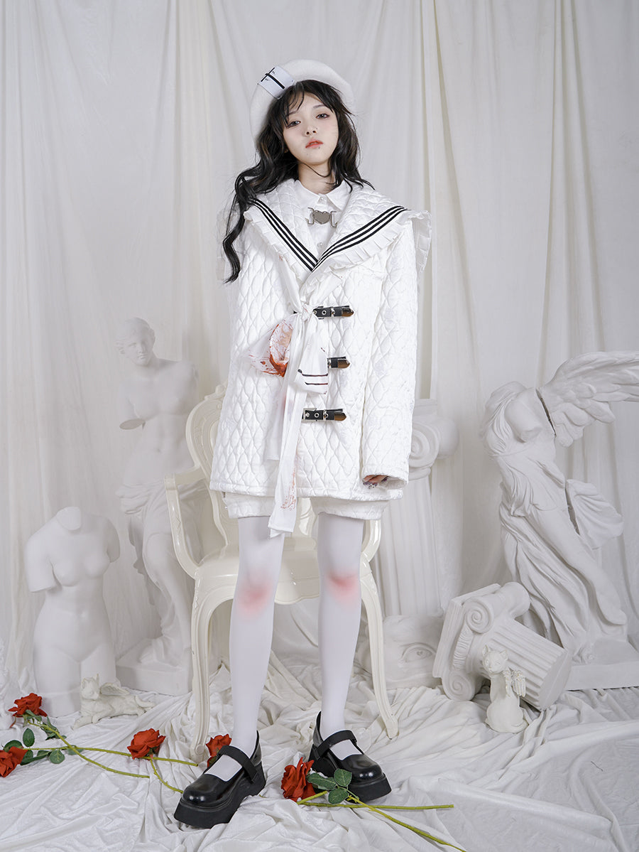 Sailor Frill Quilting Girly Jacket