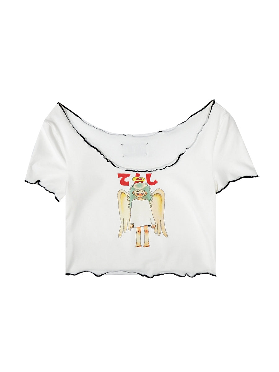 Angel Wave Cross Butterfly Cutsew