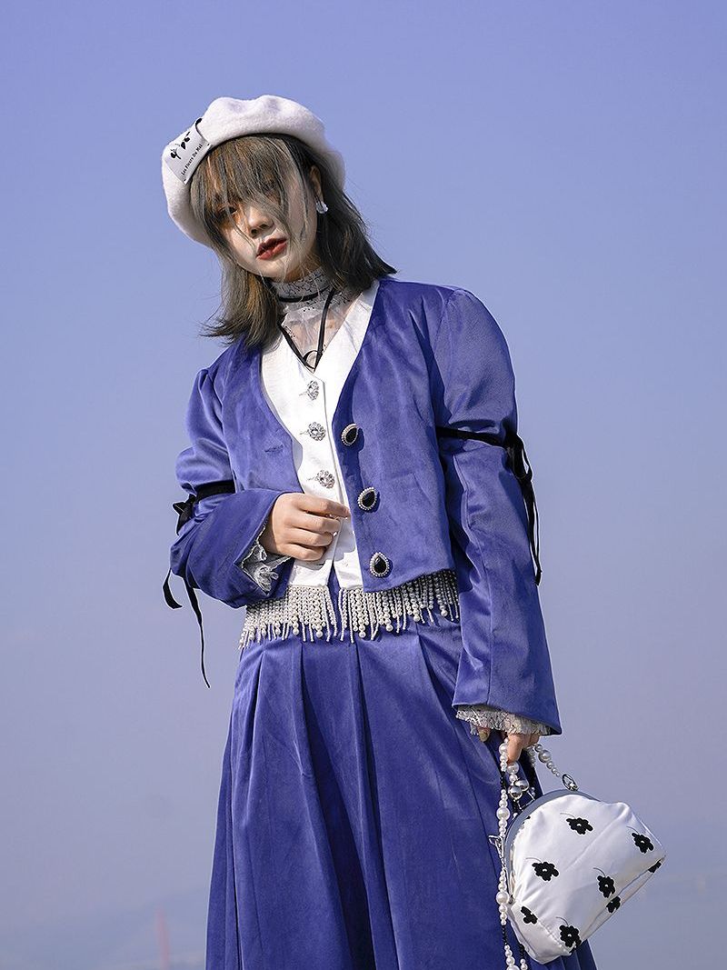 Flower Compact Retro Pearl Shoulder-Bag