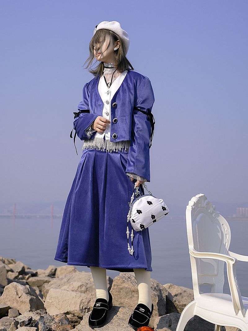 Flower Compact Retro Pearl Shoulder-Bag