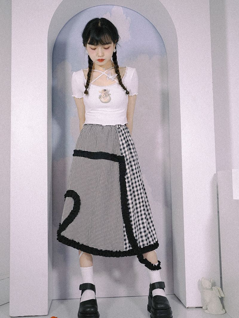 Angel Wave Cross Butterfly Cutsew