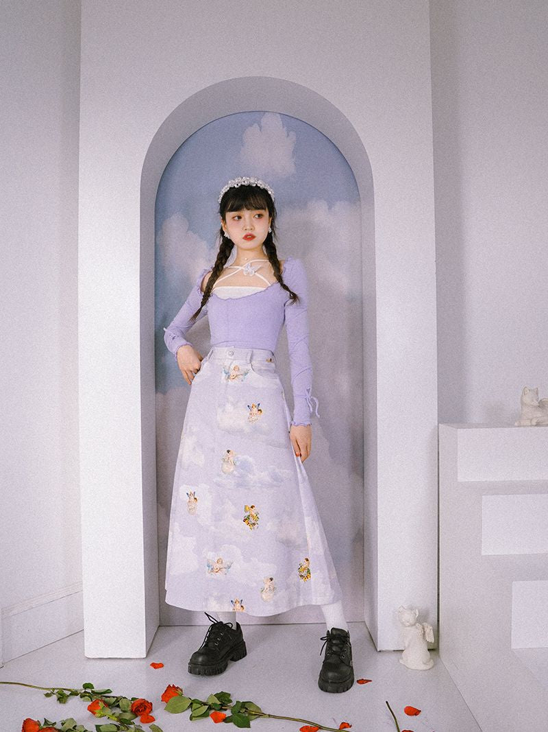 Thin Wave Simple Cutsew