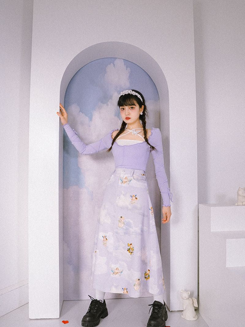 Thin Wave Simple Cutsew