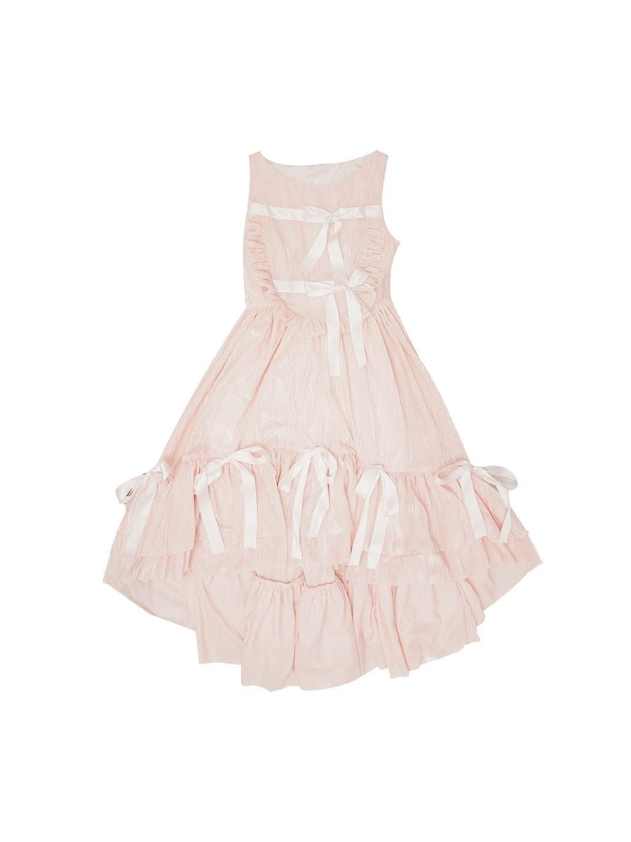 Princess Gothic Ribbon Fish-tail Frill One-piece